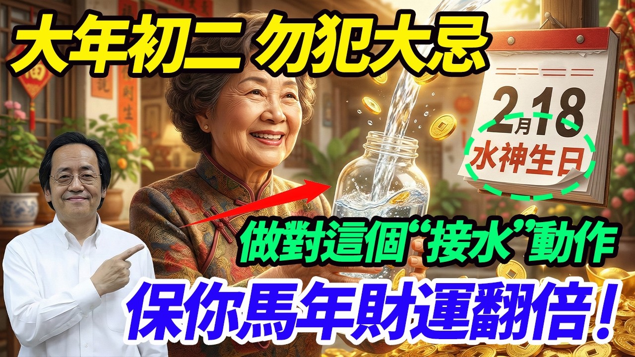 初二洗衣服竟是“洗掉财库”？水神生日的一大禁忌！但这1个“接水”动作，反而让你今年财源滚滚！