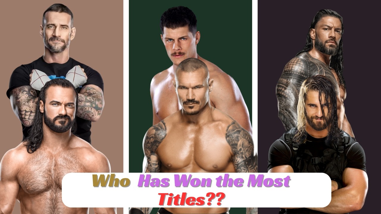 Drew McIntyre vs CM Punk vs Seth Rollins vs Cody Rhodes vs Orton vs Reigns | Every Titles Compared