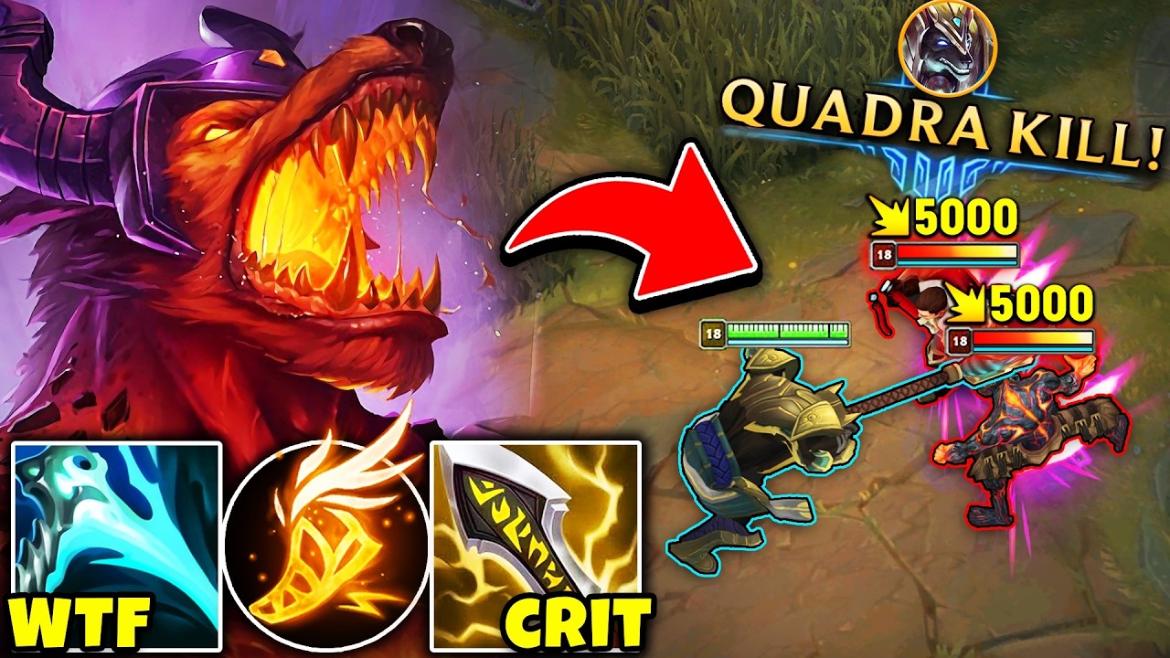Nasus but my Q crits your entire health bar and it's not fair... (1V4 QUADRA = INSTA FF)
