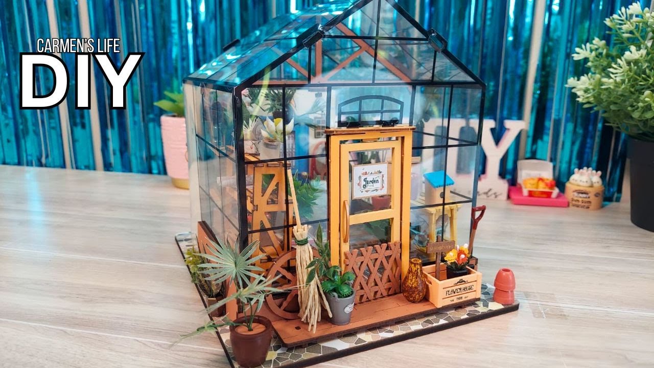 DIY Miniature House 🌸 Kathy’s Flower House DG-104 | Rolife Dollhouse Kit