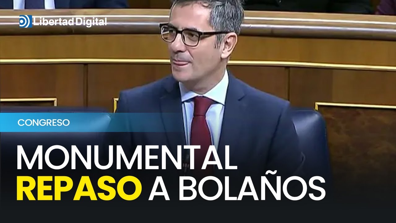 Monumental repaso de una diputada del PP a Bolaños