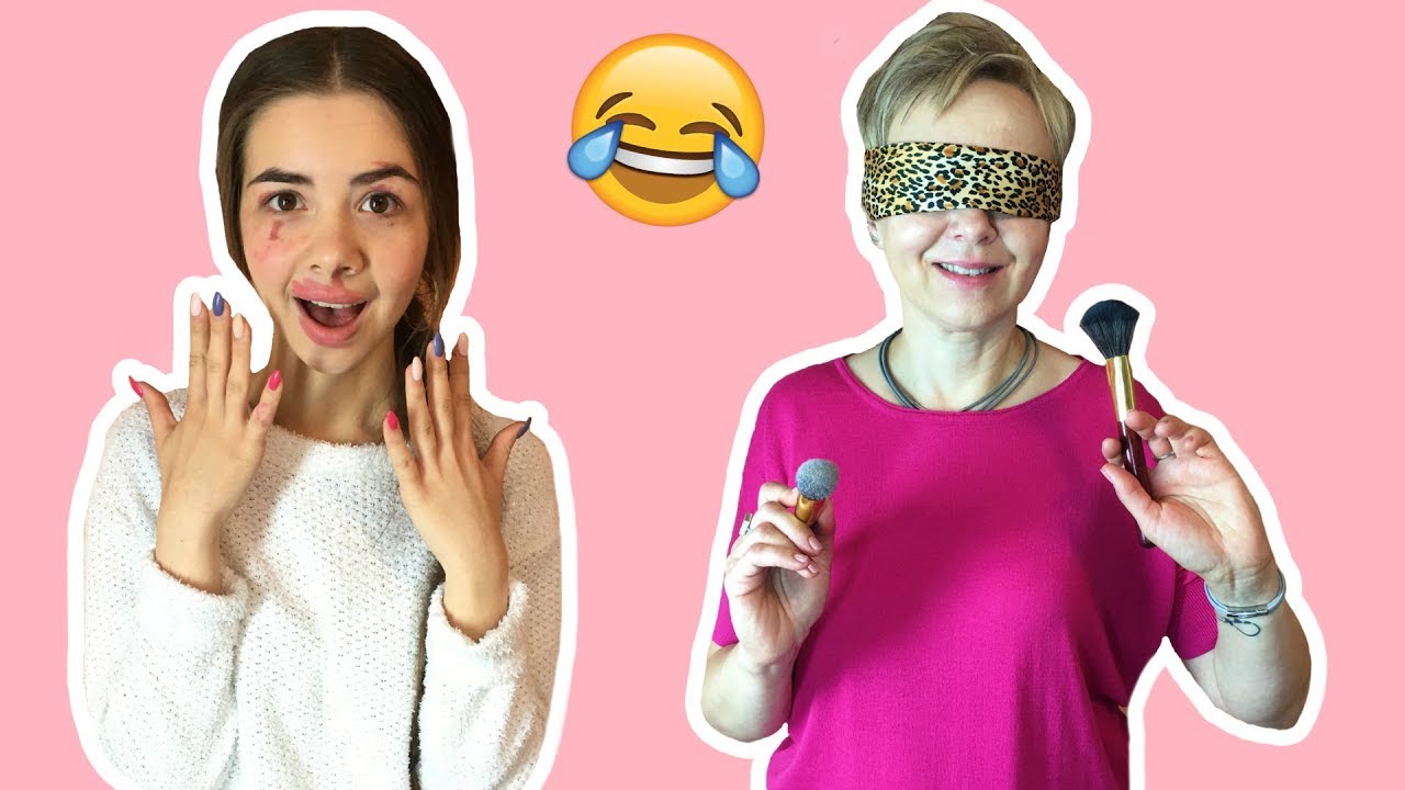 17 vs.45 latka! MAKEUP na ŚLEPO Challenge! || KompleksiaraXx