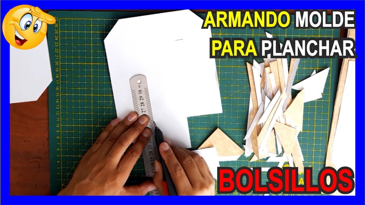 👖Como armar MOLDE para planchar BOLSILLOS - fácil y rápido✔