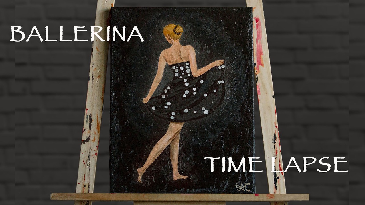 Oil painting 'Ballerina' from start to finish | TIME LAPSE | Alla prima