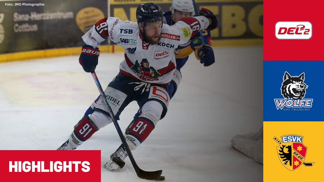 DEL2: EHC Freiburg vs ESV Kaufbeuren 1. Spiel | Highlights