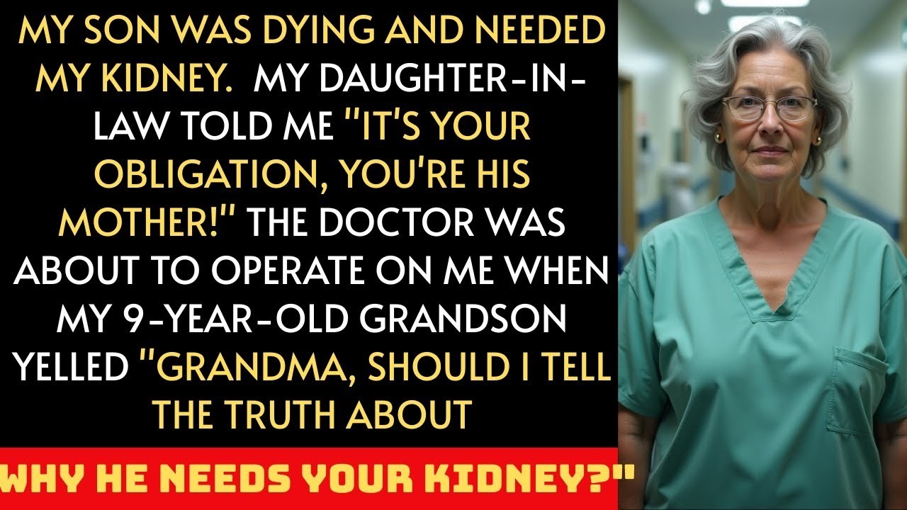 My kidney donation to my son was seconds away when my grandson revealed a secret