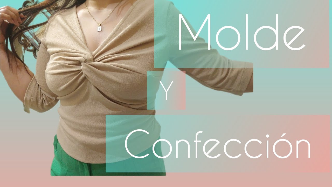 blusa con nudo al frente molde y confección fácil 👌
