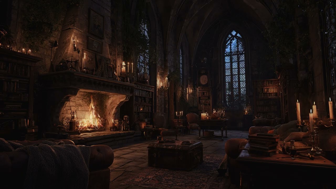 Historic Ambience – Rain & Thunderstorm Sounds from an Old Castle for Deep Sleep