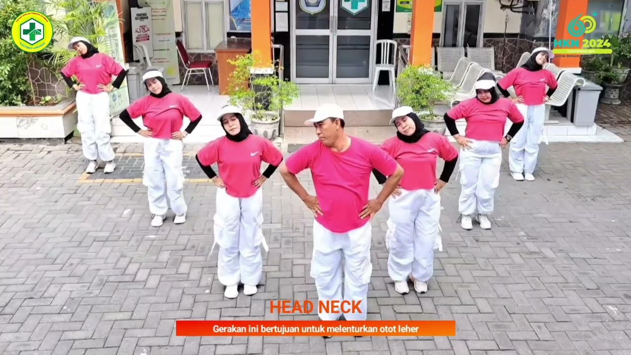 Senam Peregangan GERMAS Puskesmas Lamongan