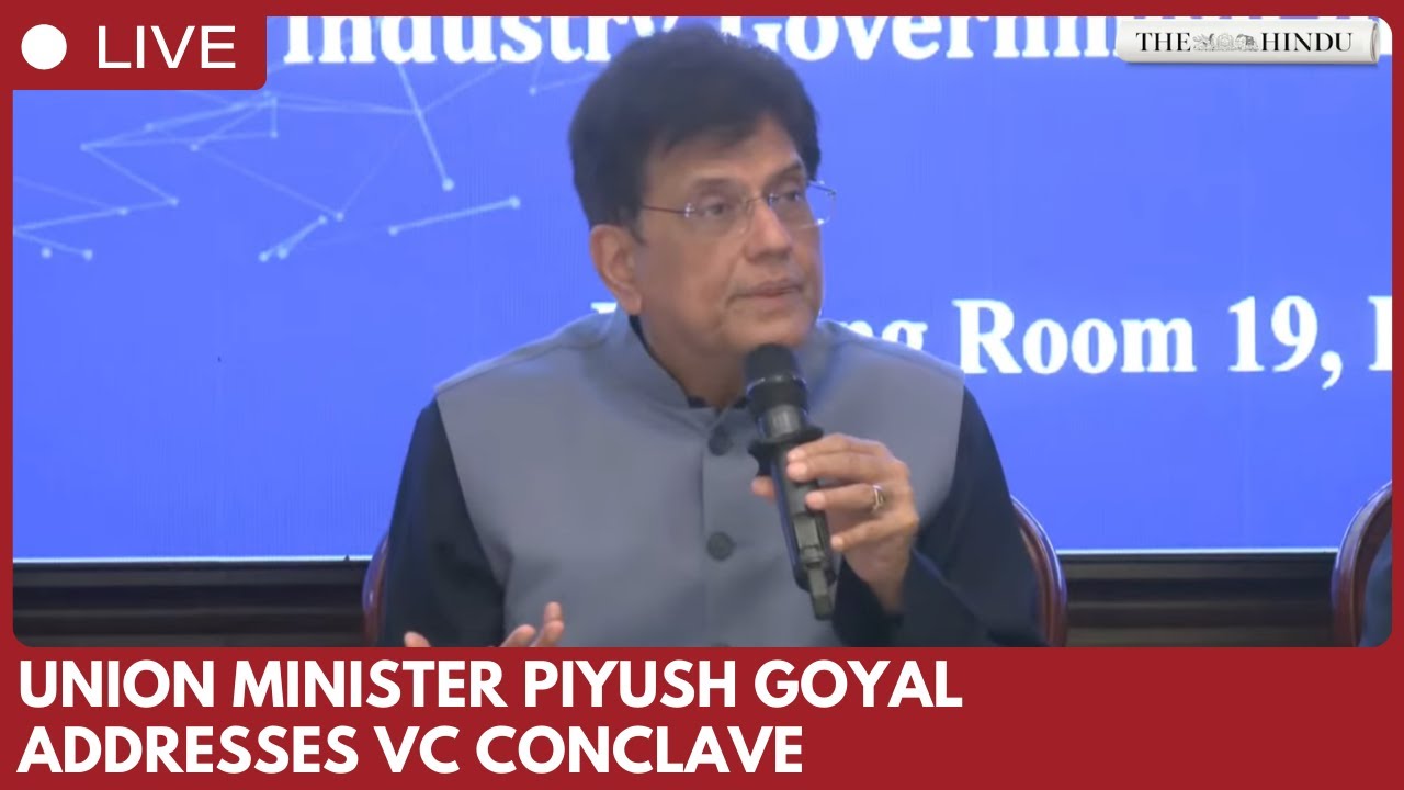 Commerce Minister Piyush Goyal addresses Vice-Chancellors’ Conclave in New Delhi