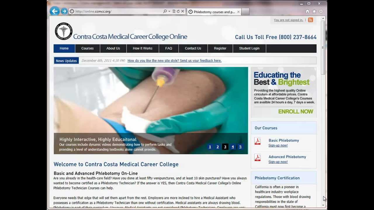 Online Phlebotomy Certification Tutorial