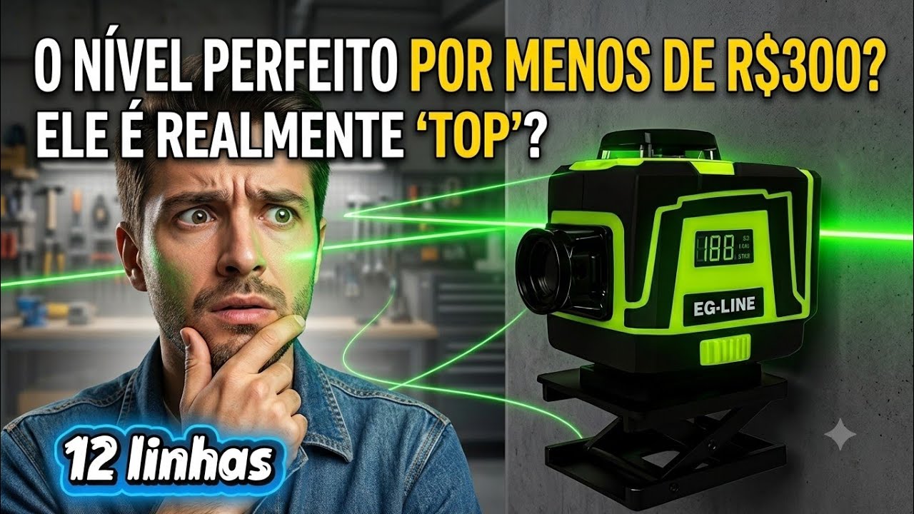 Nível Lazer Eg Line 12 Linhas - O mais completo que já testei!