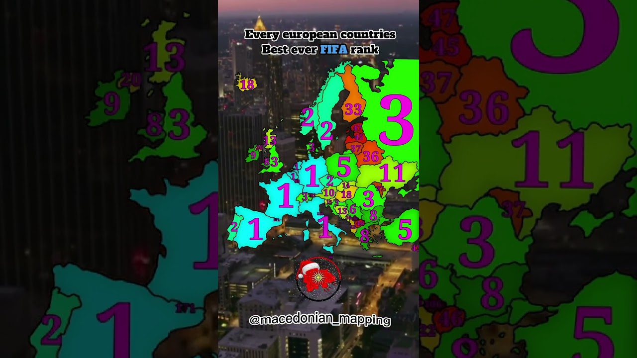 Every European Countries Best ever FIFA rank