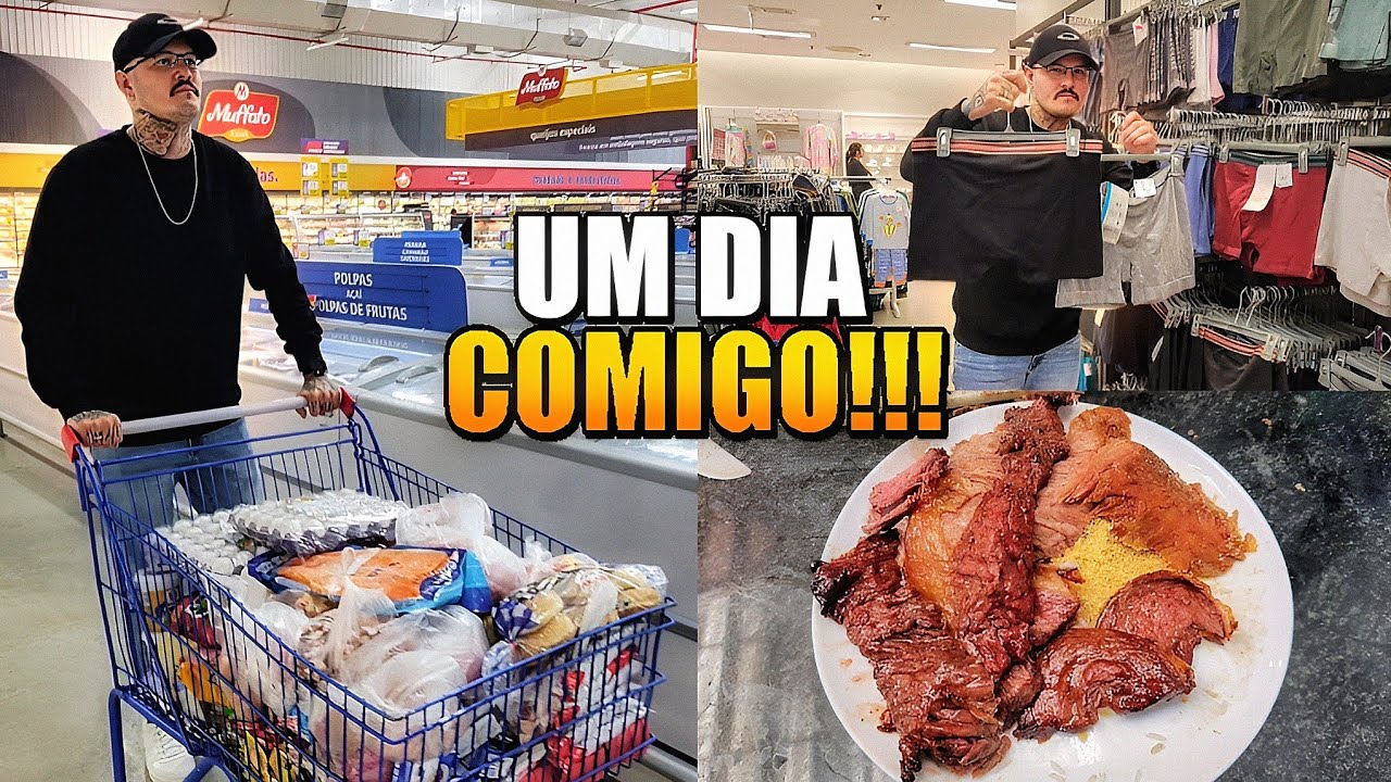 VLOG | COMPRA DO MÊS, COMPREI ROUPA, FUI NA CHURRASCARIA.