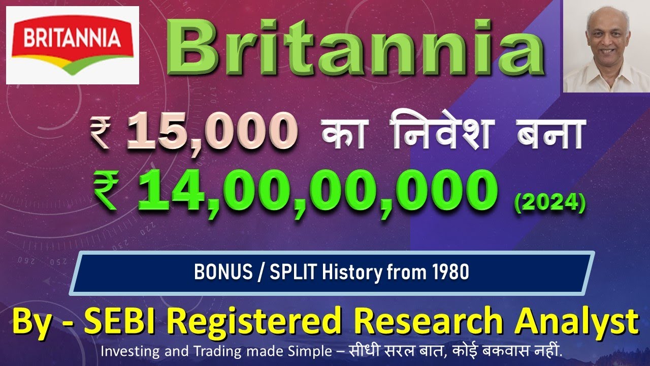 ₹ 15000 to 14 Crores - Britannia Bonus & Split #britannia #trading #stockmarket #nse #bse #analysis