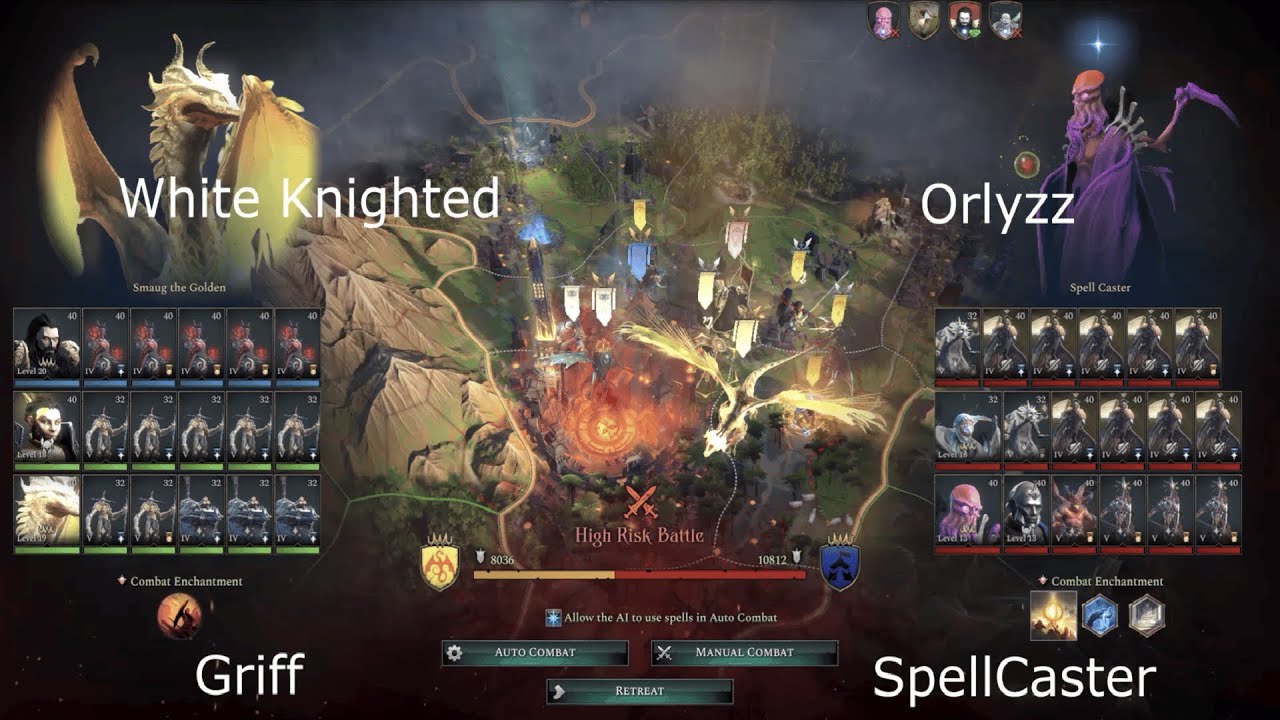 🔥 INSANE Late Game 2v2 – WhiteKnighted & Griff vs SpellCaster & Orlyzz | AoW4 on Evolved Mod 🔥