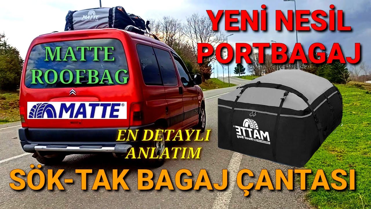 YENİ NESİL PORTBAGAJ / MATTE ROOFBAG TAVAN ÇANTASI / SÖKTAK PRATİK PORTBAGAJ #portbagaj