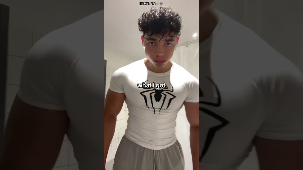 White Spiderman Gym Compression Shirt