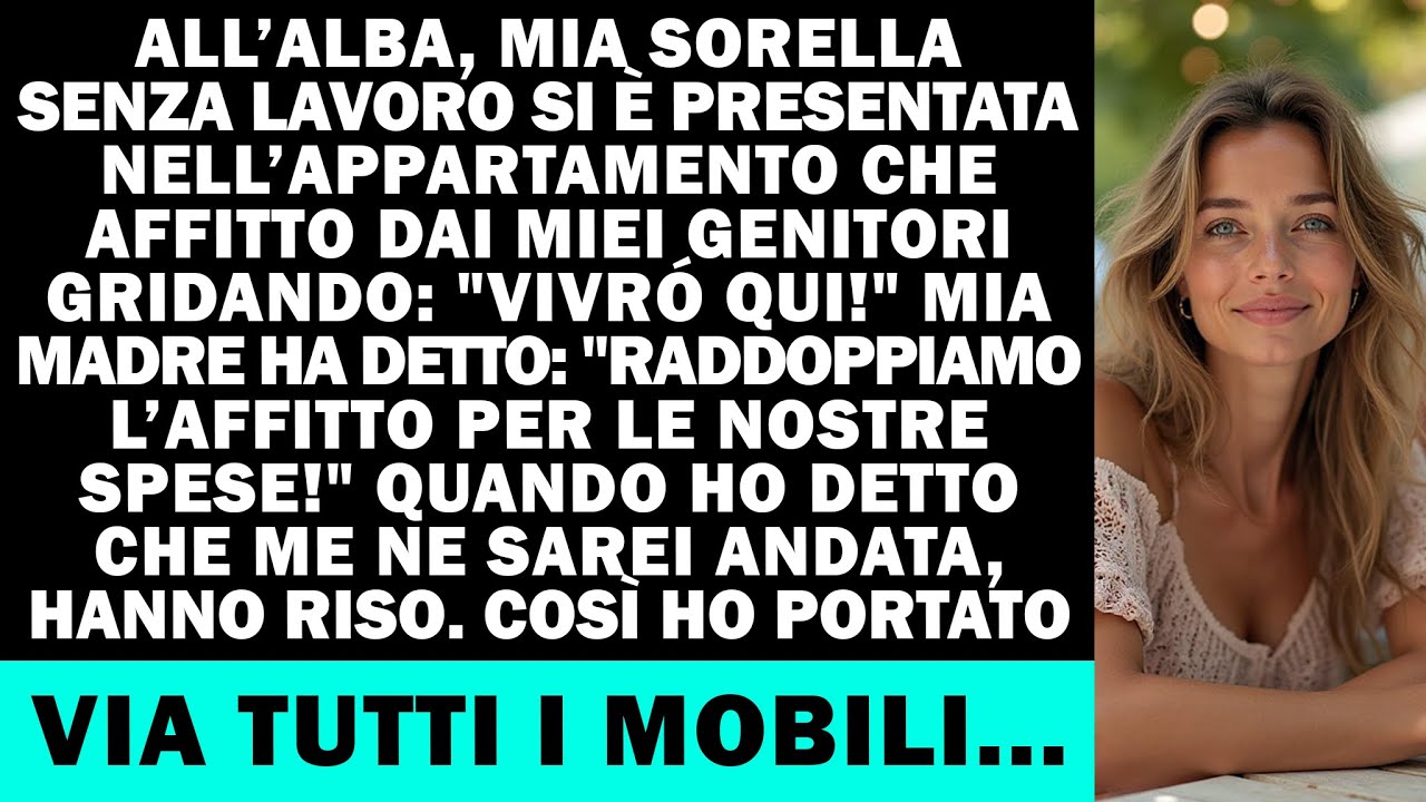 Mia sorella disoccupata si è trasferita da me, mamma: 