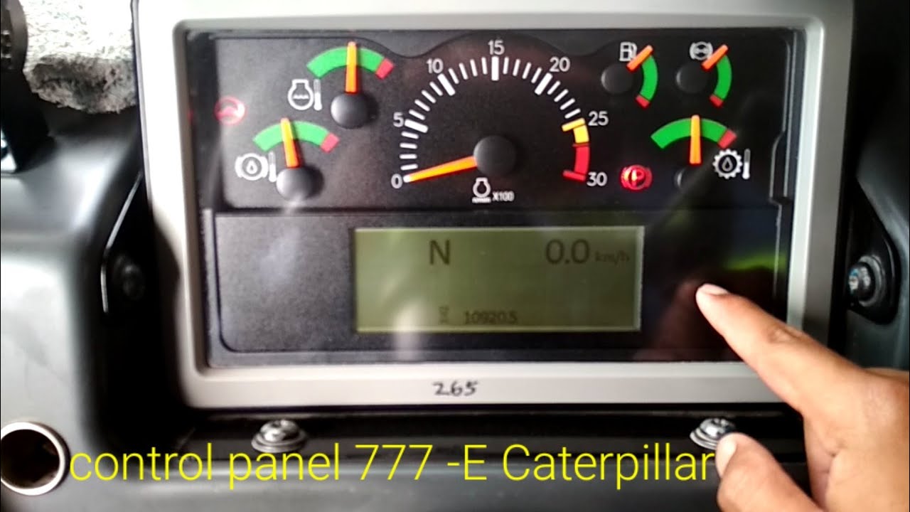 Control panel Caterpillar 777-E