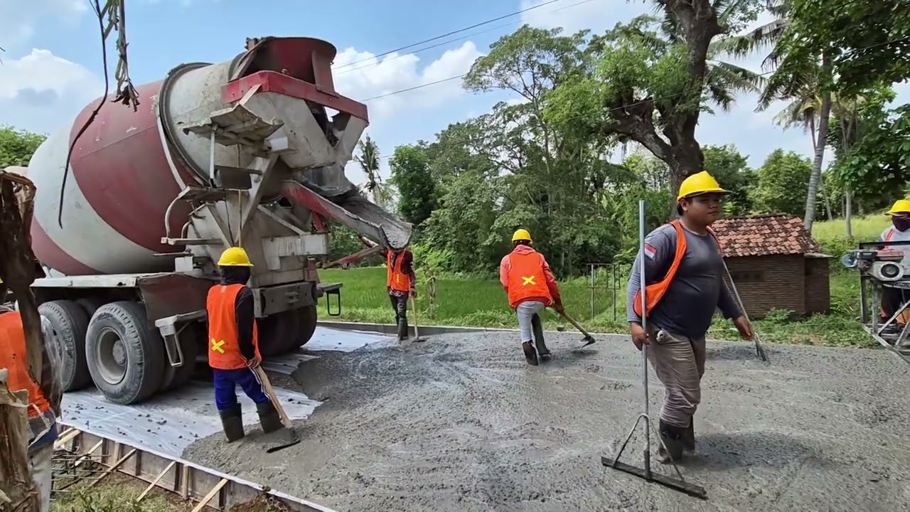 Pengecoran Jalan Beton Lanjutan 4