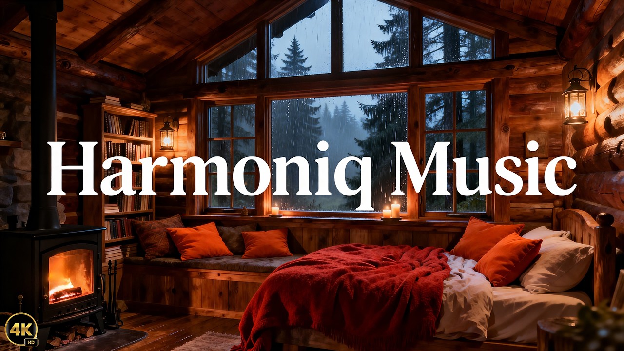 The Coziest Night Rain + Fireplace 🔥 Let Your Mind Finally Rest