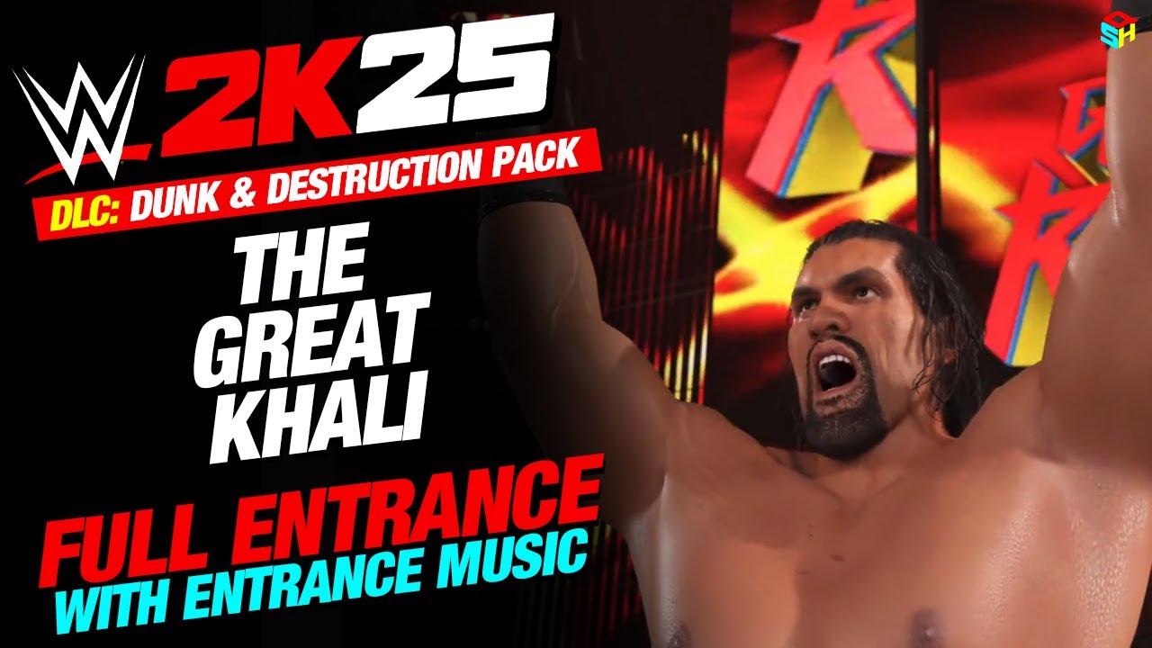 THE GREAT KHALI DLC WWE 2K25 ENTRANCE - 