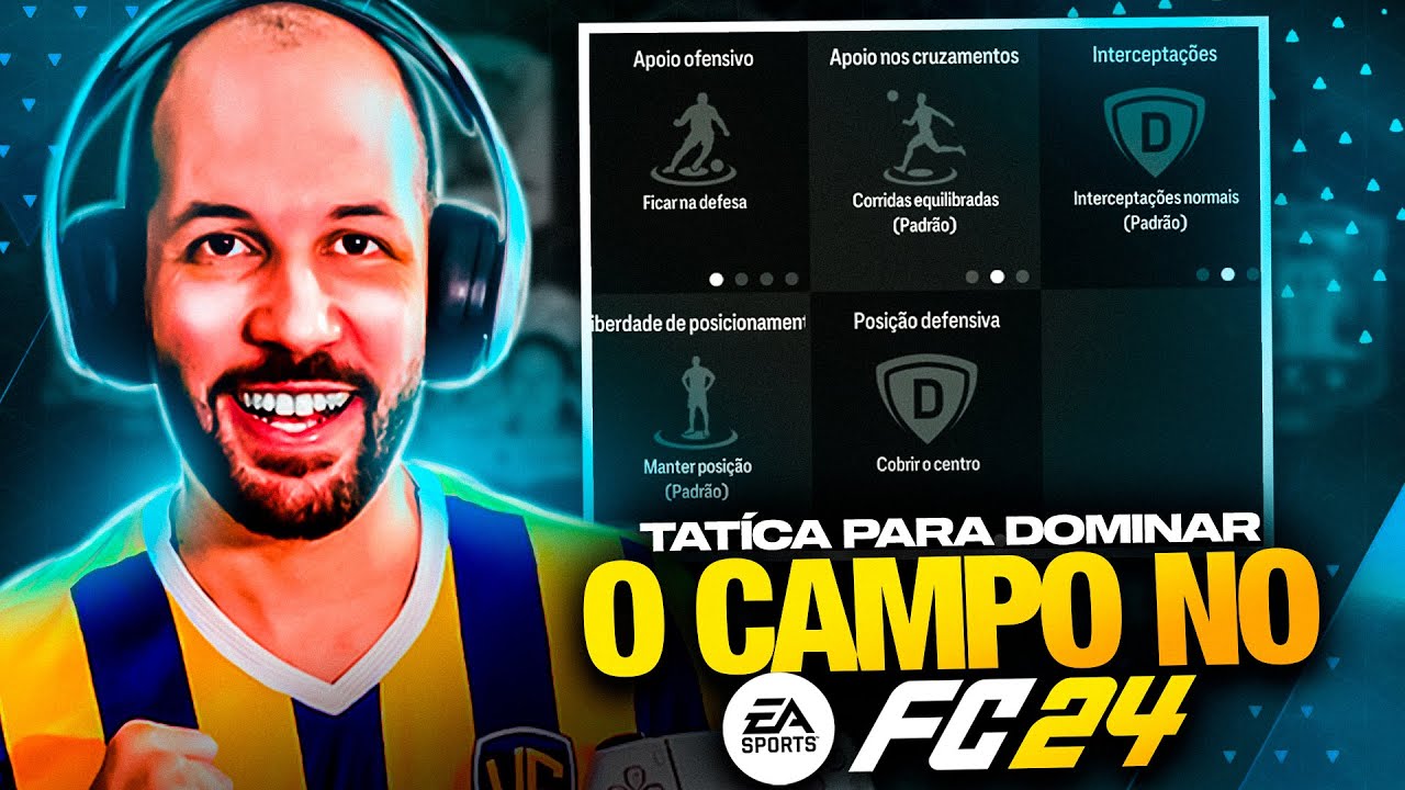 EA FC 24 - TÁTICA META PRA ORGANIZAR O SEU TIME 💥MELHORE SUA DEFESA E CRIAÇÃO DE JOGADAS