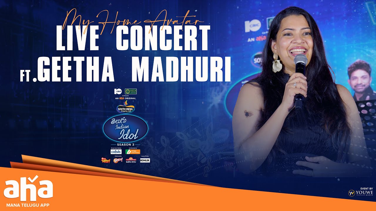 Ft.Geetha Madhuri Live Concert At My Home Avatar | Telugu Indian Idol Season 3 | YouWe Media