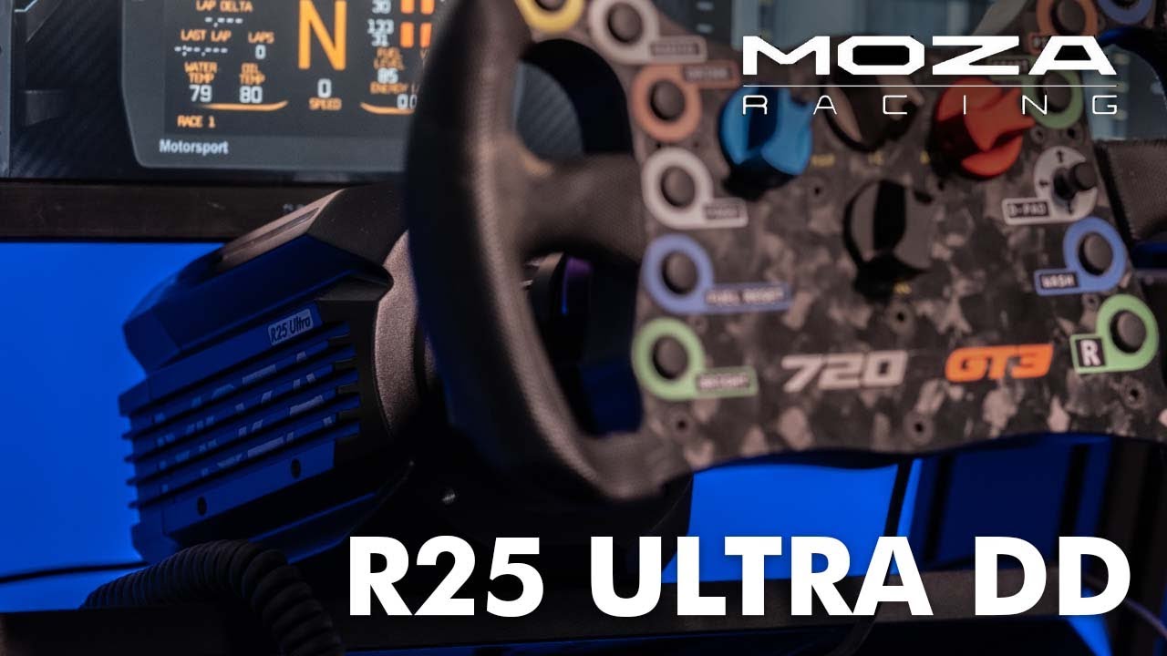 MOZA Racing R21 / R25 Ultra DD Wheel Base | FFB and LED Effects - LMU + iRacing + ACC