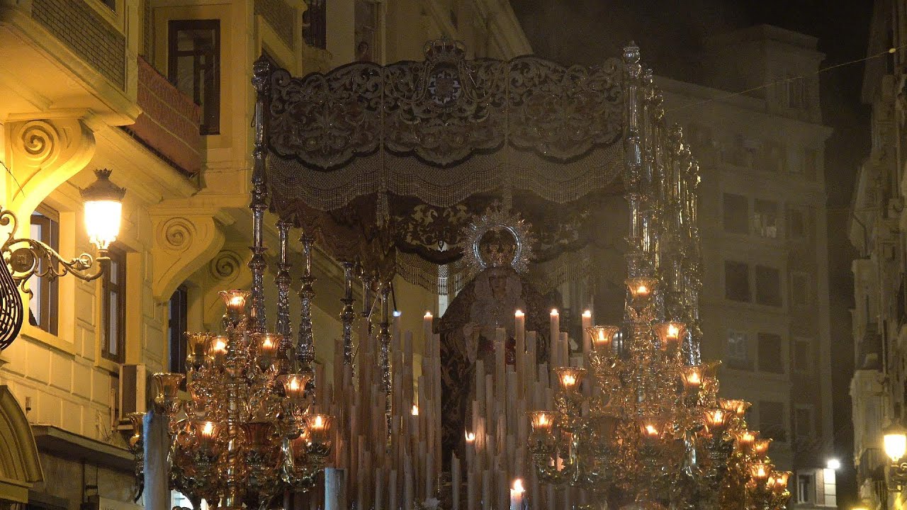 VIRGEN DE LA ESPERANZA CORONADA MALAGA 2024 CALLE MARTINEZ, ATARAZANAS Y TORREGORDA 4K