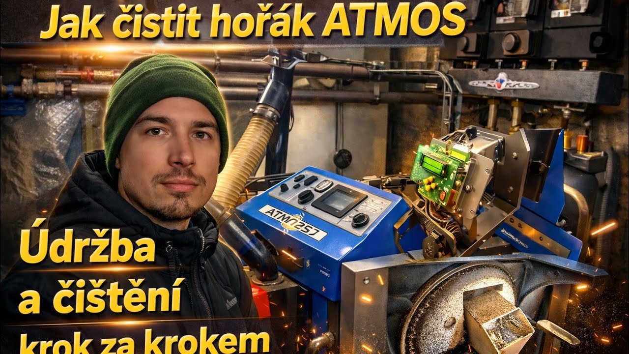 #8 Čištění hořáku na pelety Atmos A 25. Praktická ukázka základního čištění hořáku a věci okolo