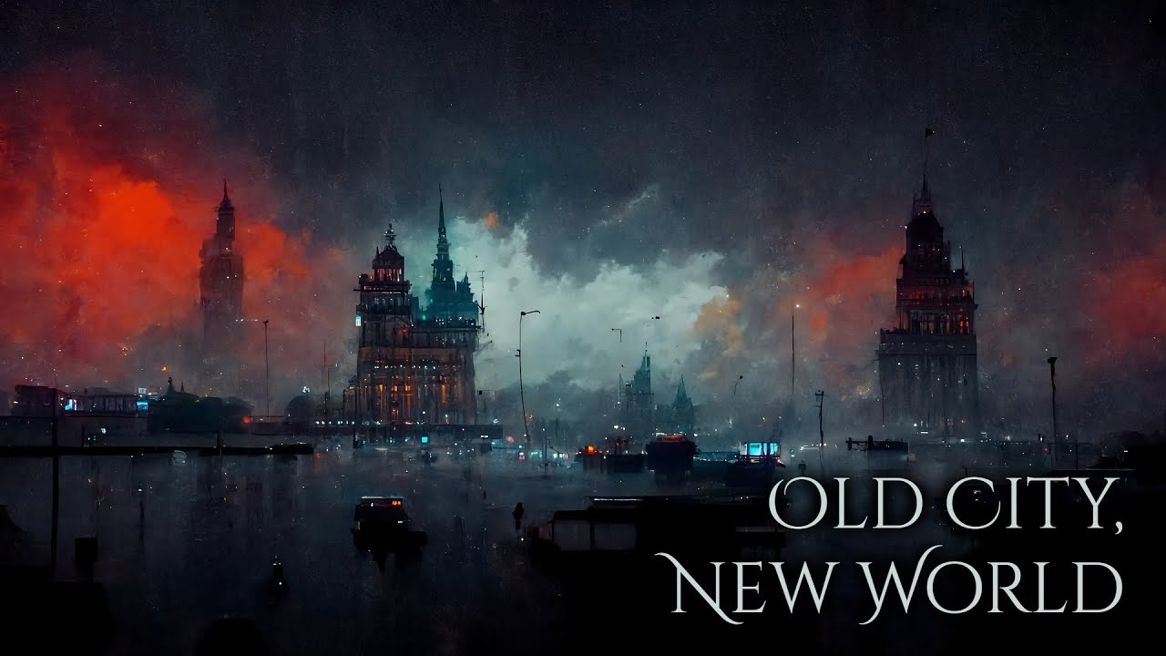 Old City in a New World Ambience and Music | fantasy meets cyberpunk | inspired by New Atlantis