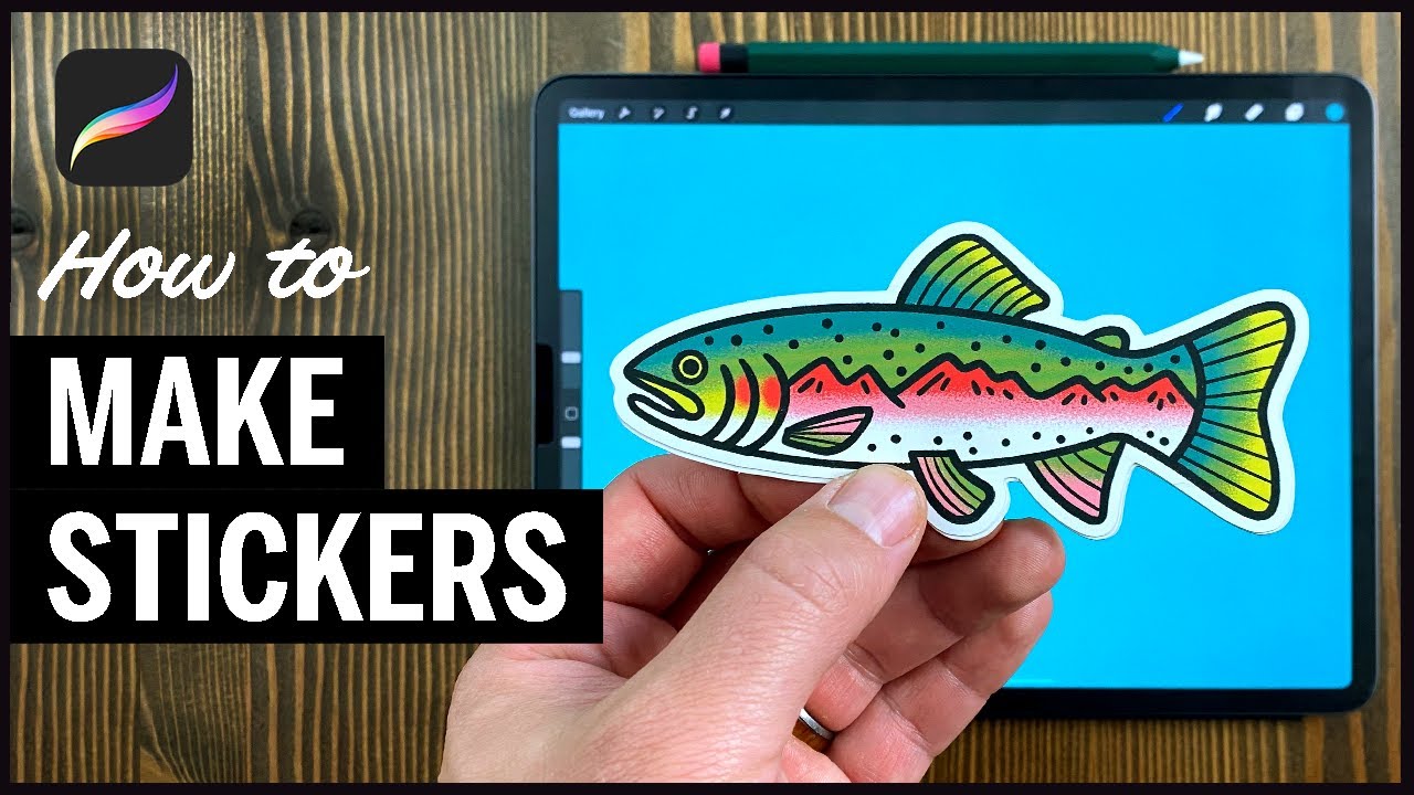 How to make STICKERS (Procreate) - Full Process
