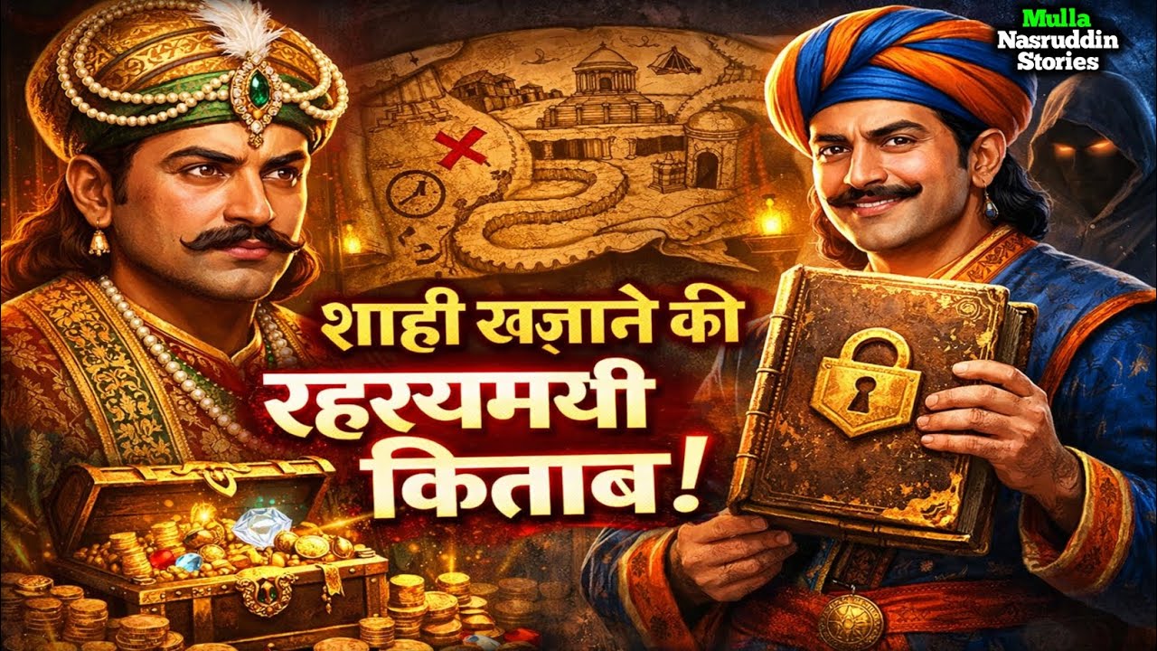 खजाने की रहस्य वाली किताब 📜 | बीरबल ने पकड़ा असली चोर | Akbar Birbal Story | Akbar ki kahaniyan 