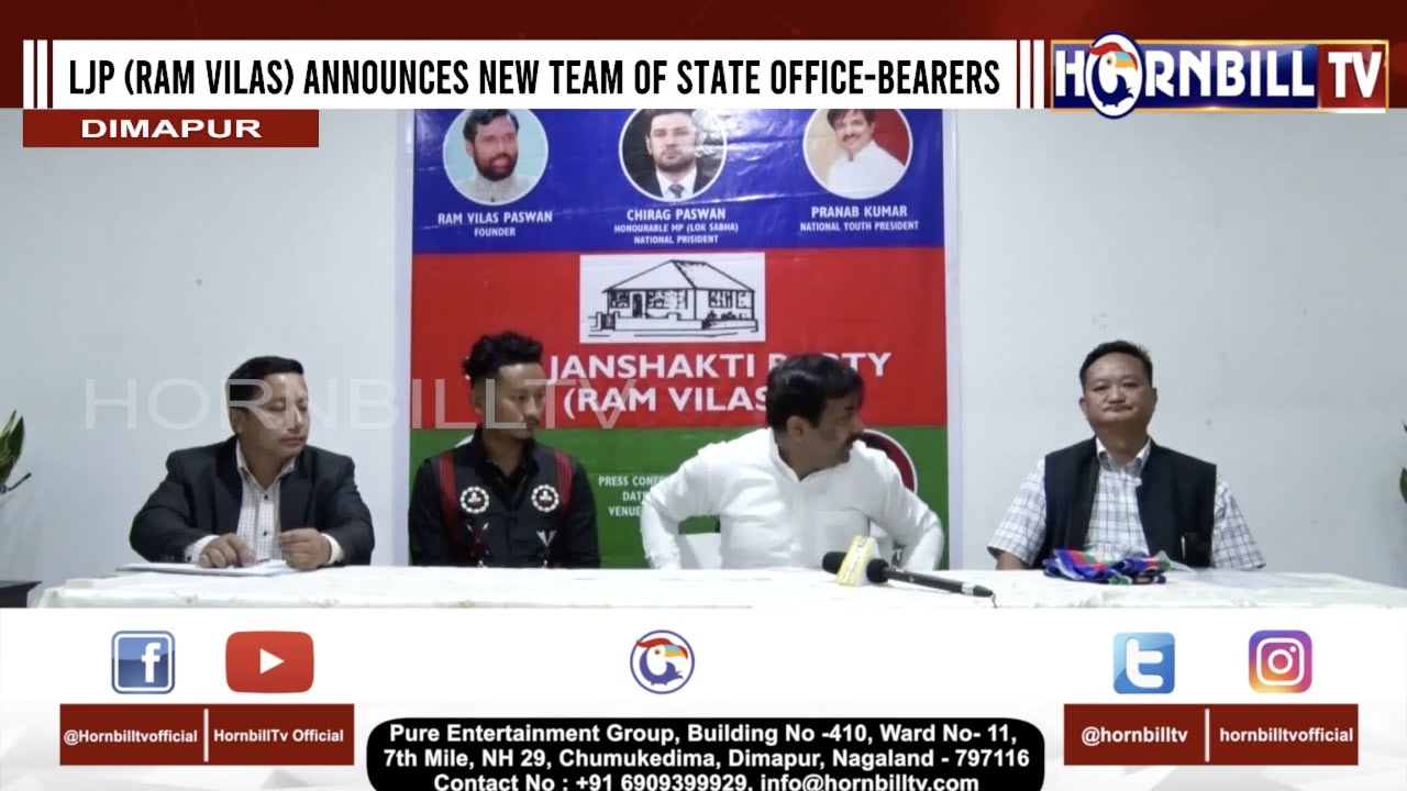 LJP (RAM VILAS) ANNOUNCES NEW TEAM OF STATE OFFICE-BEARERS