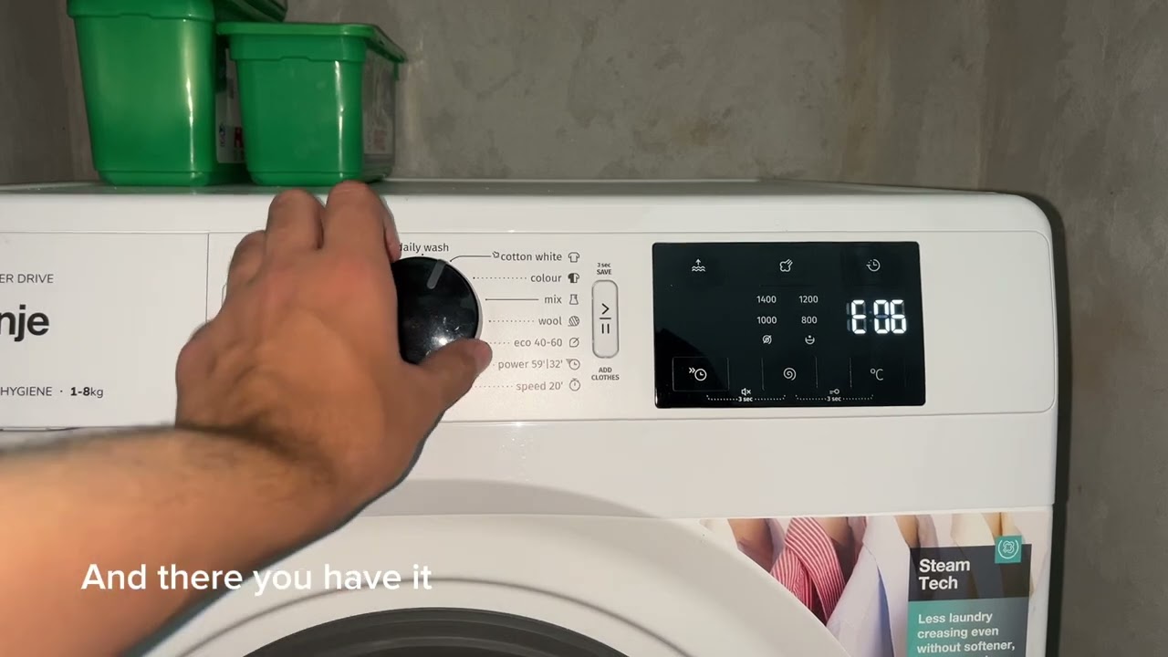 Turorial - how to check for error codes stored on new gen gorenje washing machines
