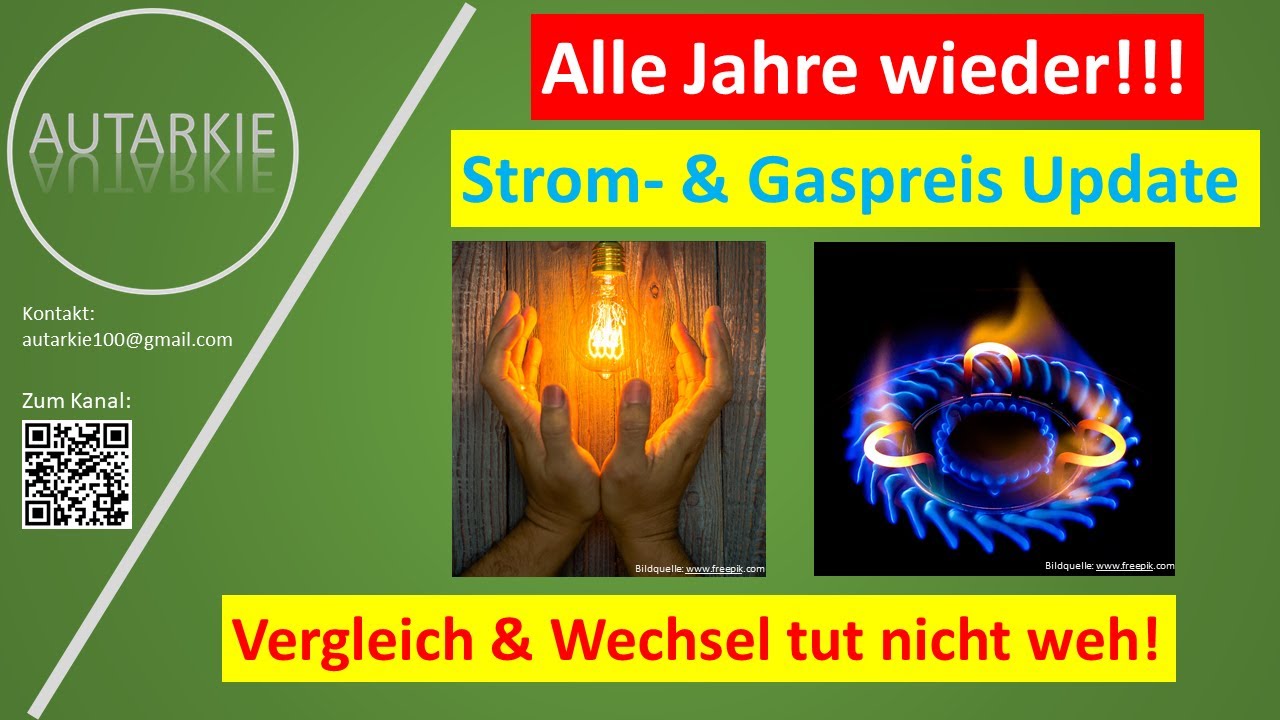Alle Jahre wieder! Neue Strom- & Gas Tarife. Vergleich & Wechsel lohnt! Folge 481 #4k #gas #strom