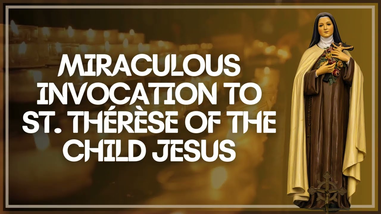 🌹 Miraculous Invocation to St. Thérèse of the Child Jesus | Shower of Roses | Sanctified Moments