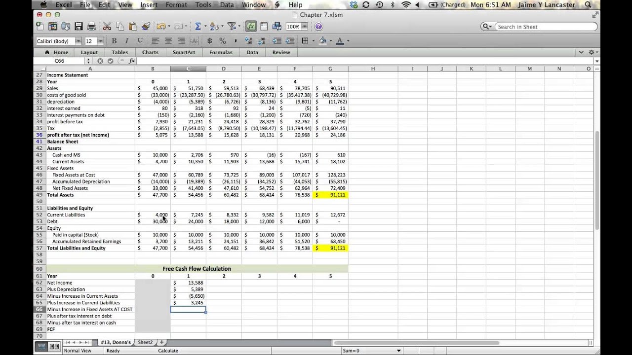Chapter 7 - Calculating Free Cash Flow