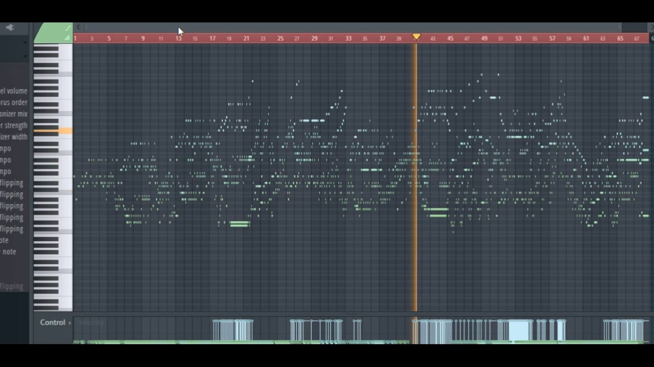 an inversion of Bach -little fugue in G-minor  #midiflip