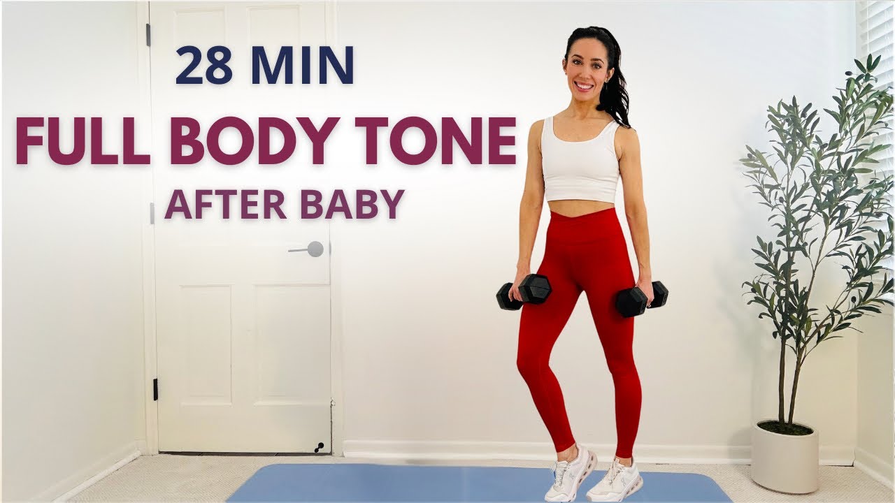 28 min Postpartum Full Body Strength Workout | Rebuild Total Body Confidence
