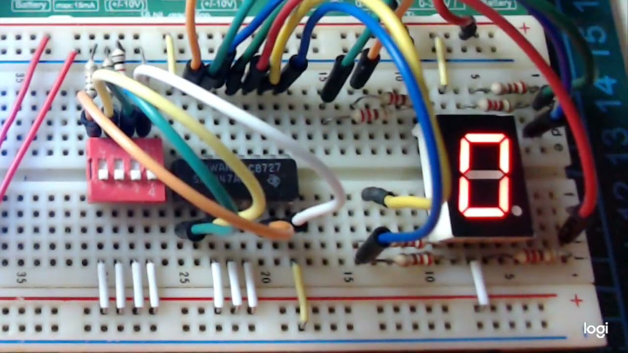 TEST: Decodificador BCD - 7447 a display 7 segmentos