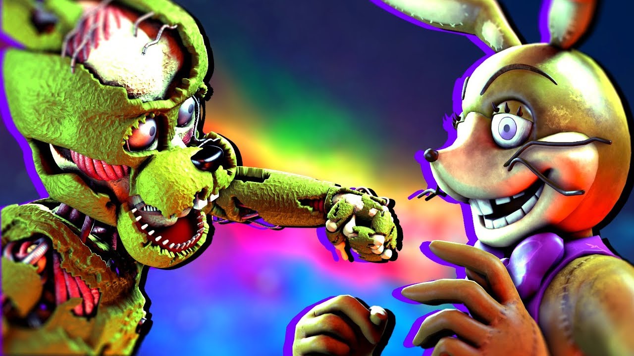 [SFM FNAF] Glitchtrap vs Scraptrap