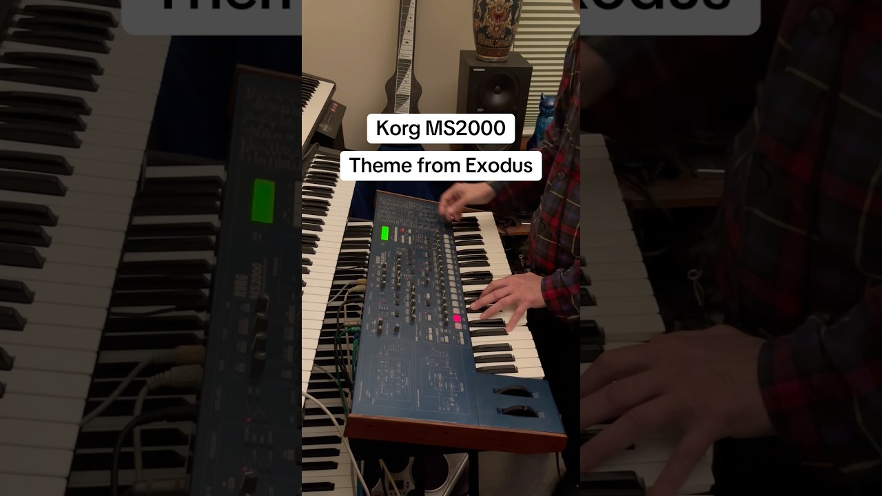 Korg MS2000  Theme from Exodus VINTAGE SYNTH SOUNDS and MUSIC 