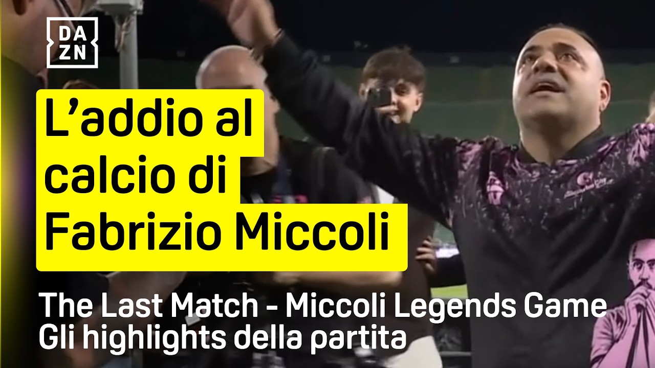 L'ULTIMO BALLO di FABRIZIO MICCOLI | The Last Dance - Miccoli Legends Game | DAZN Highlights
