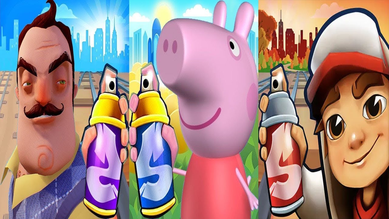 Subway Surfers Vancouver 2024 Ginger Vancouver Surfer vs Hello Neighbor vs Peppa Pig Run Gameplay HD