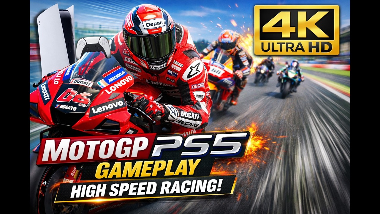 MotoGP PS5 Gameplay in 4K – Insane Speed & Realistic Racing!