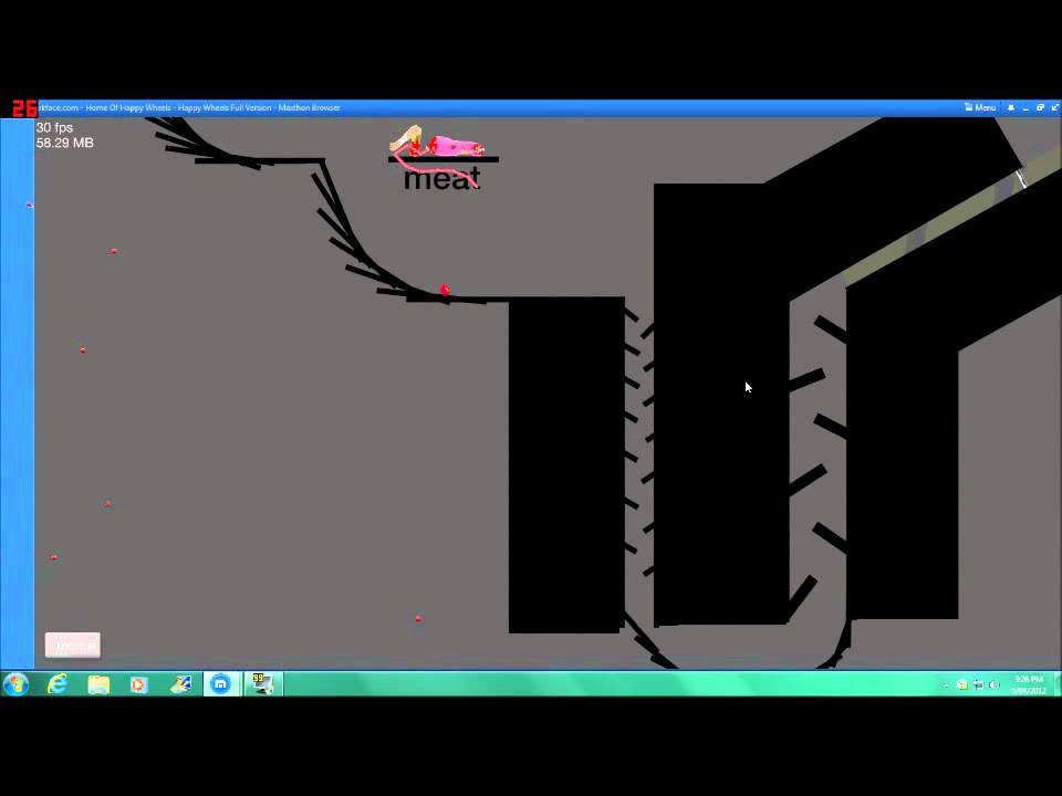 Happy wheels: #5 rope swing fling