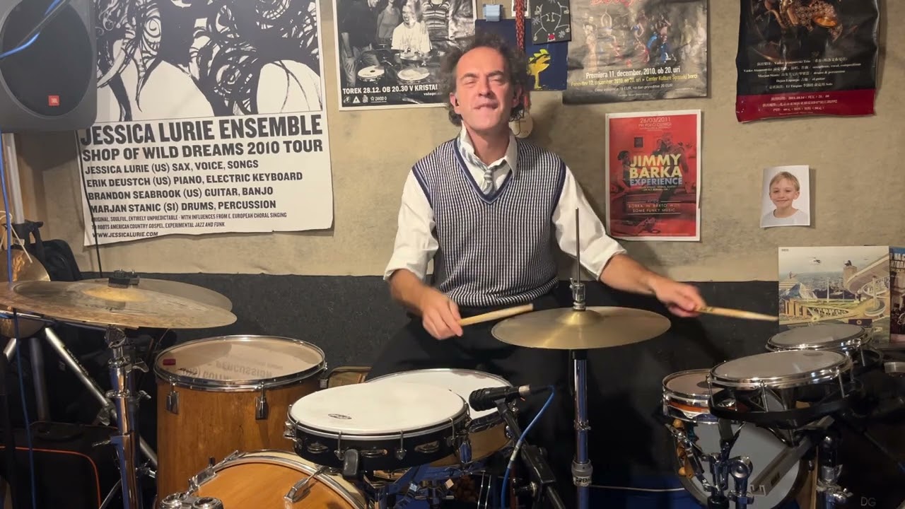 Marjan Stanic drumming between 2 cultures